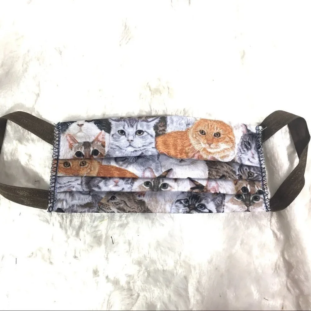 Kitty cat Facemask mask cloth fabric filter pocket